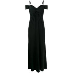 Retro 1990s Moschino Black Long Dress