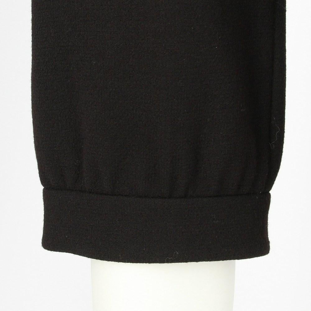 1990s Moschino black wool midi trousers 2