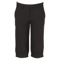 Vintage 1990s Moschino black wool midi trousers