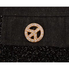 1990's Moschino Cassette Tinsel Black Cropped Diamonté detail Boucle Jacket