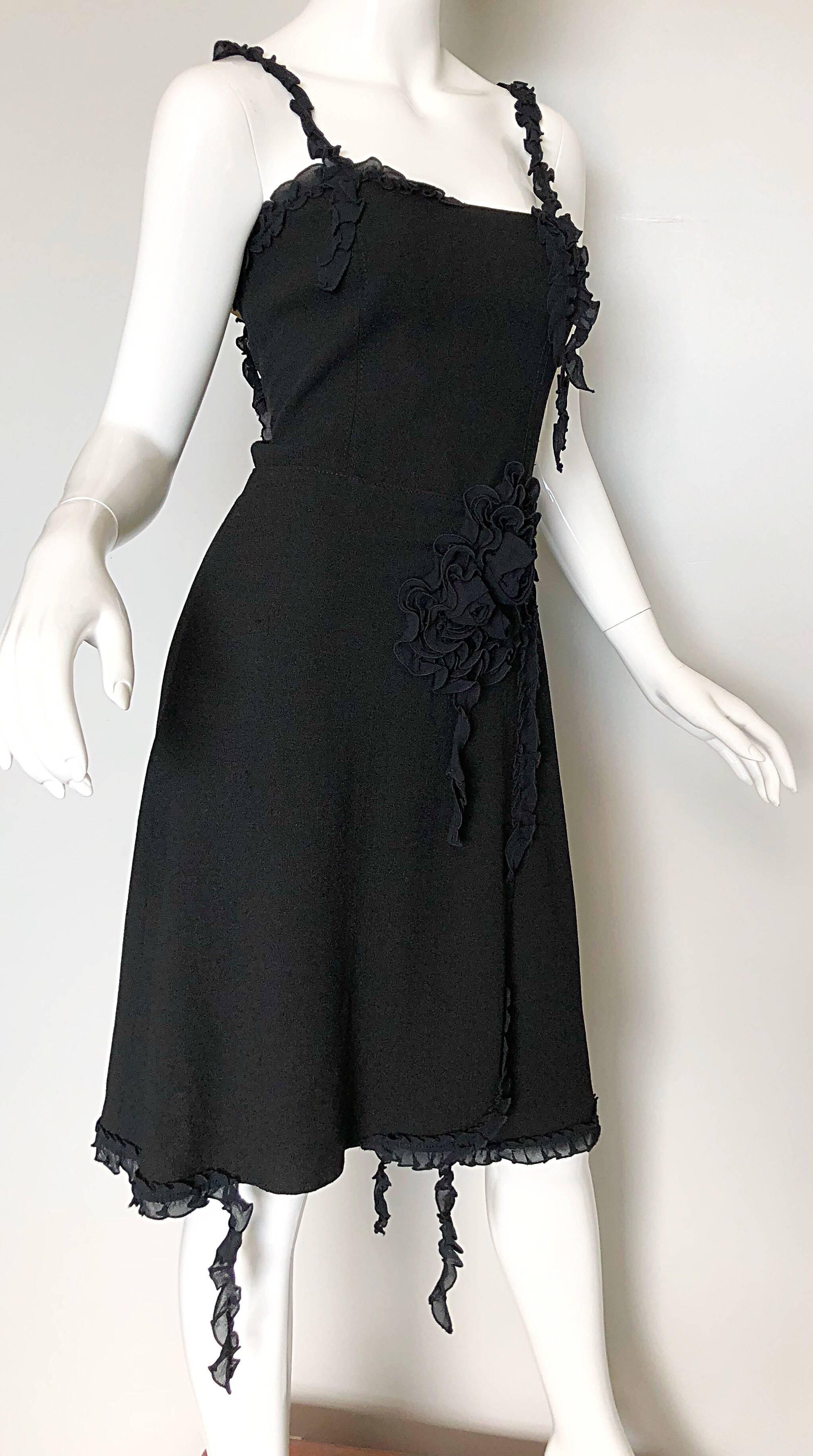 black moschino dress