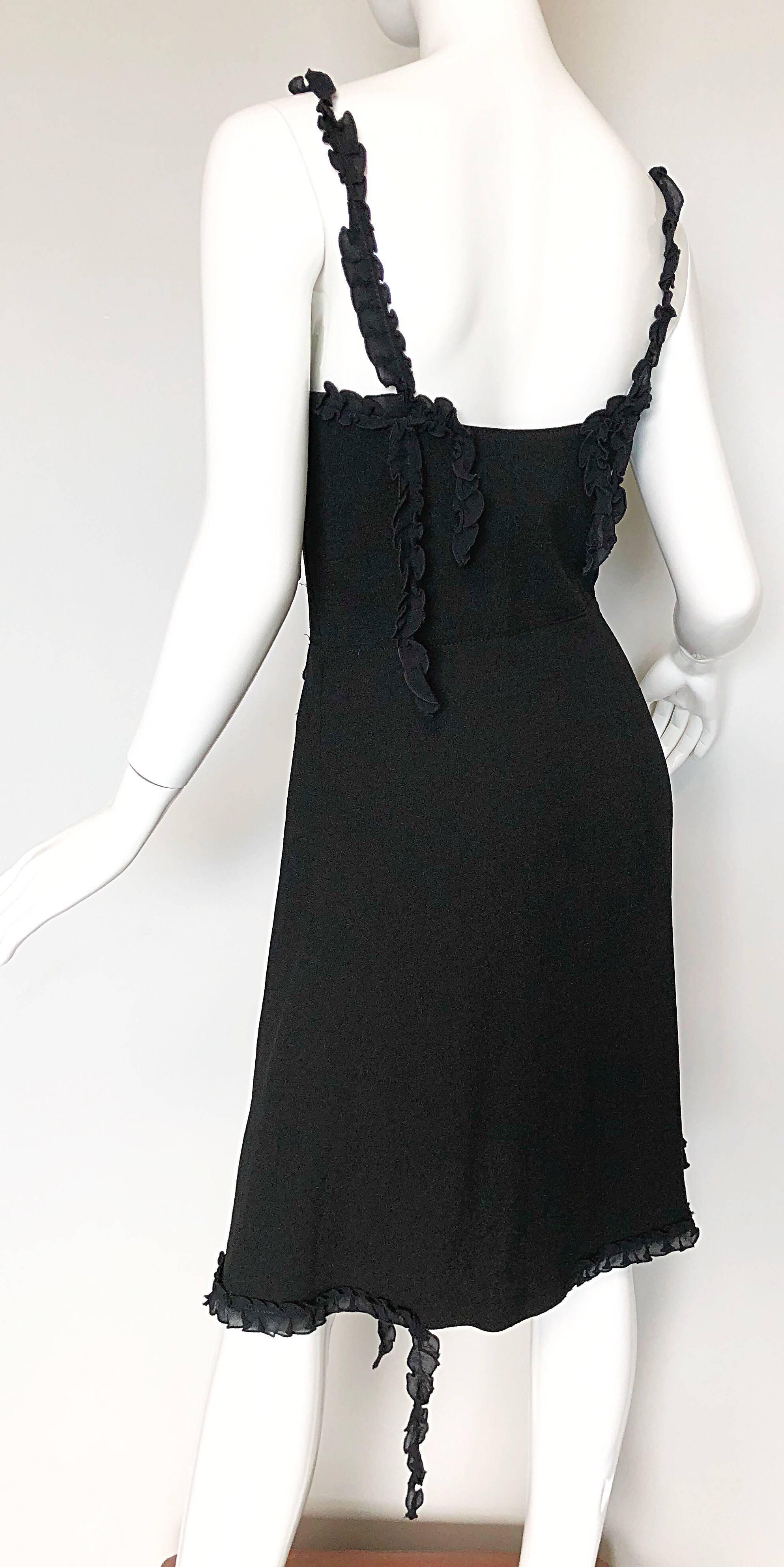 1990s Moschino Cheap & Chic Avant Garde Vintage 90s Little Black Dress For Sale 1