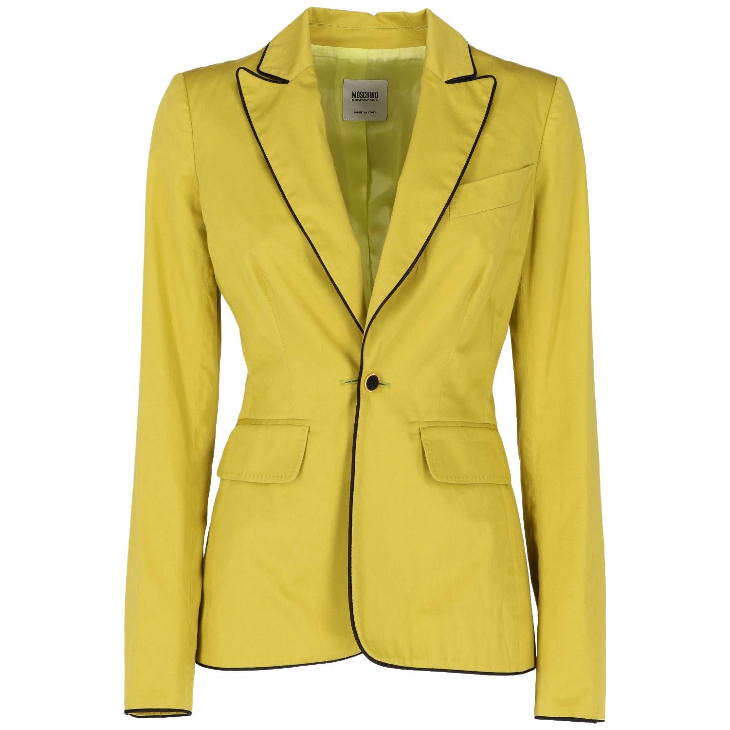 1990s Moschino Cheap and Chic Acid Green Jacket