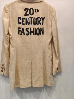 1990s Moschino Cheap and Chic nature friendly 20th Century fashion blazer size42