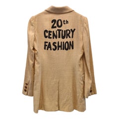 1990s Moschino Cheap and Chic nature friendly 20th Century fashion blazer size42