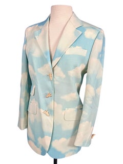 1990’s Moschino Cheap & Chic Cloud Sky Printed Blazer