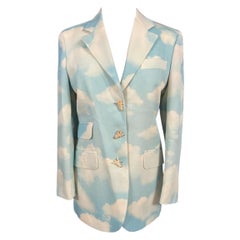1990’s Moschino Cheap & Chic Cloud Sky Printed Blazer