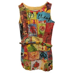 1990S Moschino Cheap & Chic cotton multicoloured dress size 42