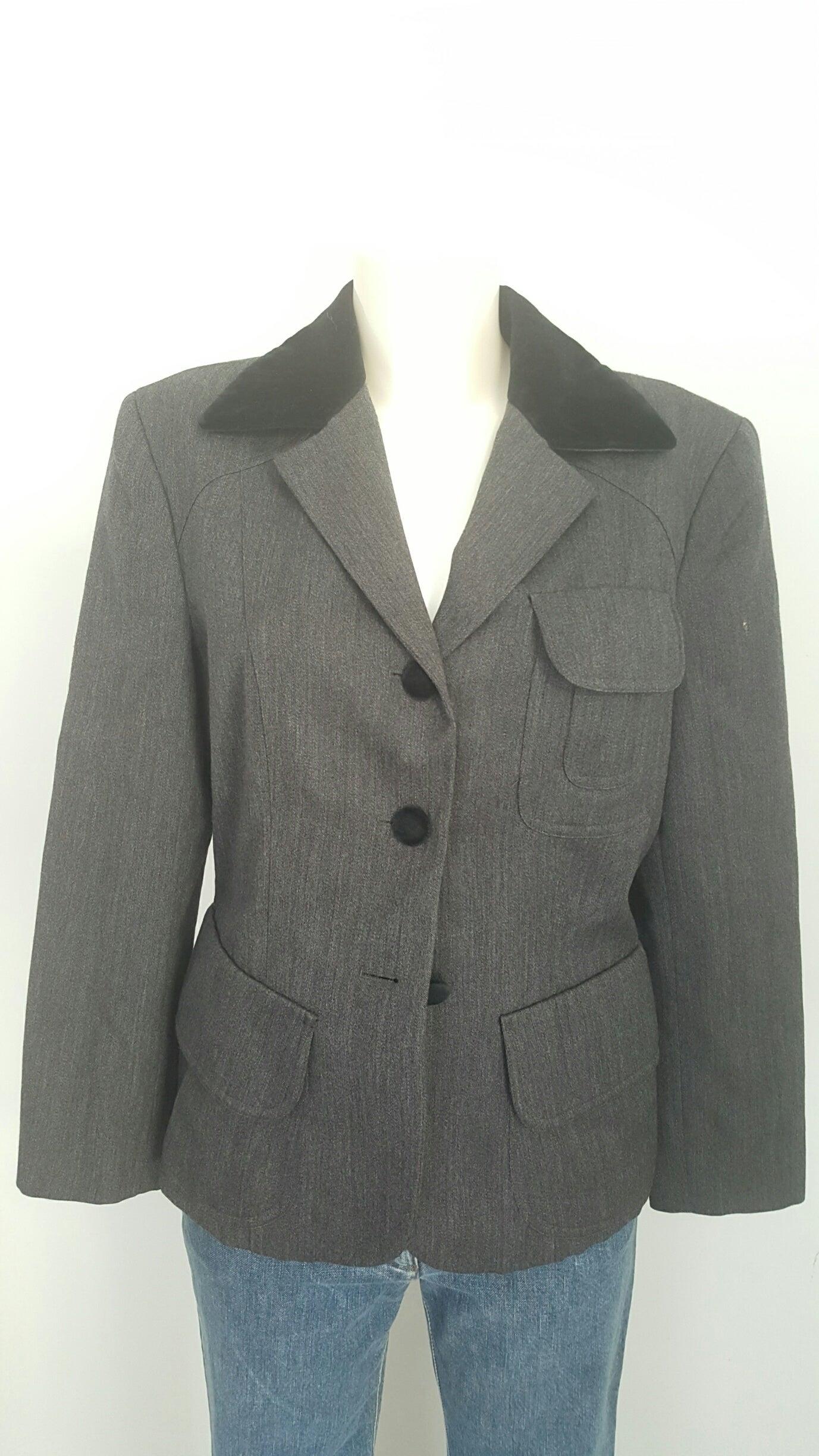 Gray 1990s Moschino Cheap & Chic grey jacket