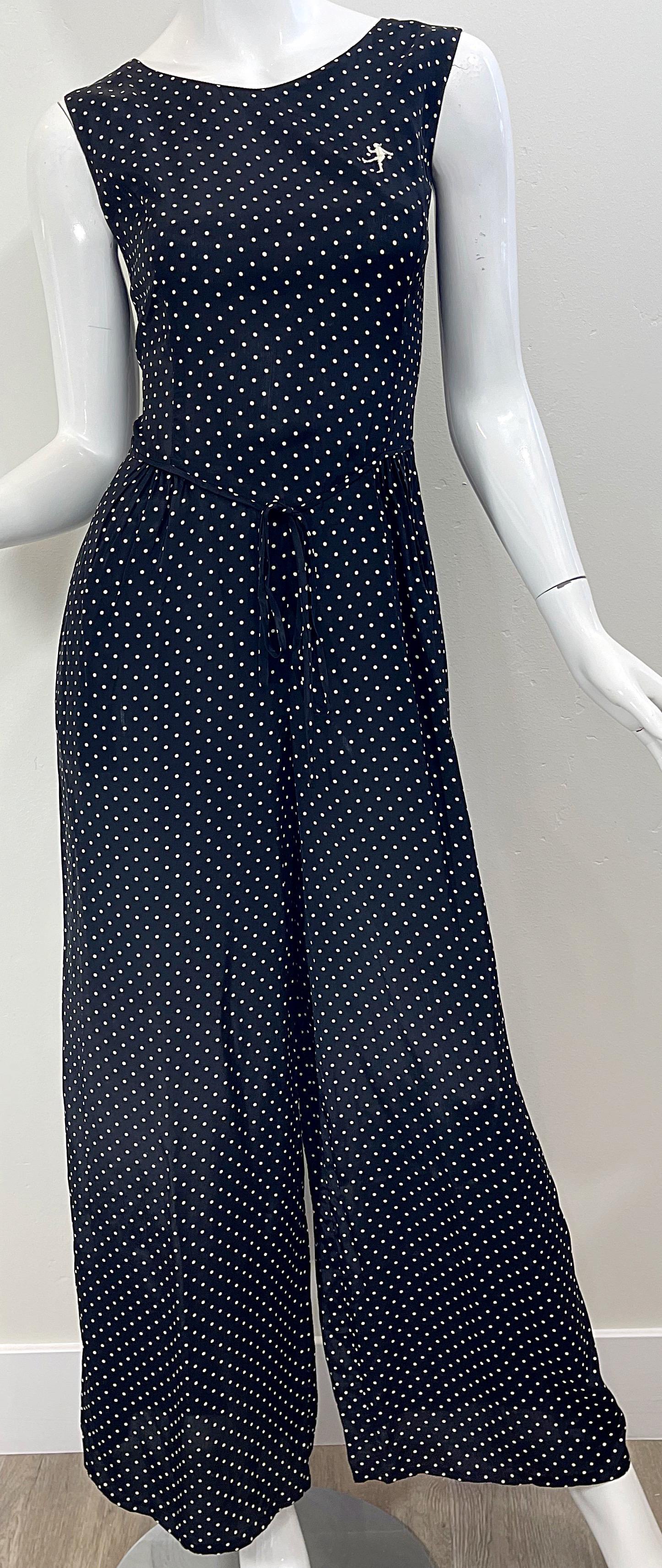 1990 Moschino Cheap and Chic Talla 8 / 10 Popeye Olive Oyl Negro Blanco Mono en venta 2