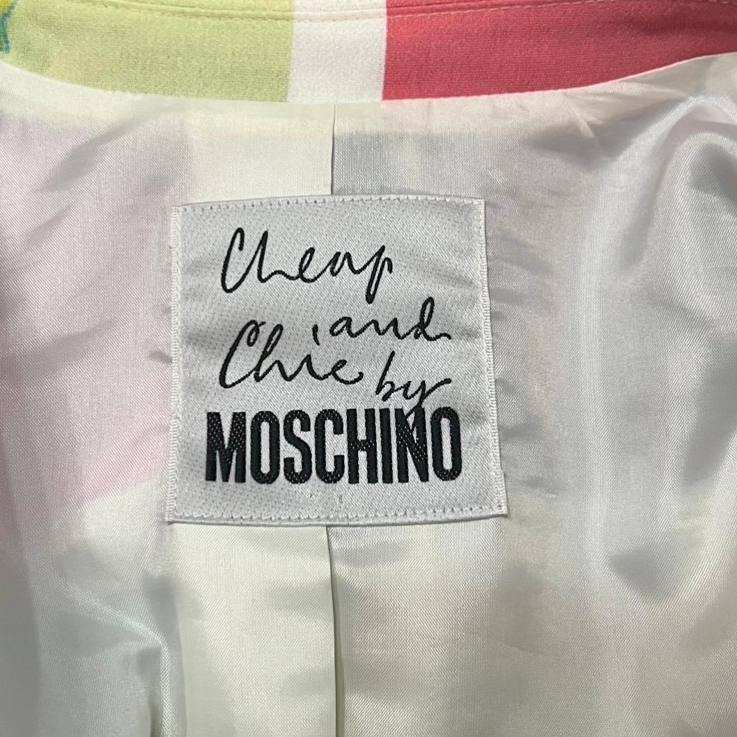 1990’s Moschino Cheap & Chic Vintage Pop Art Blazer For Sale 2