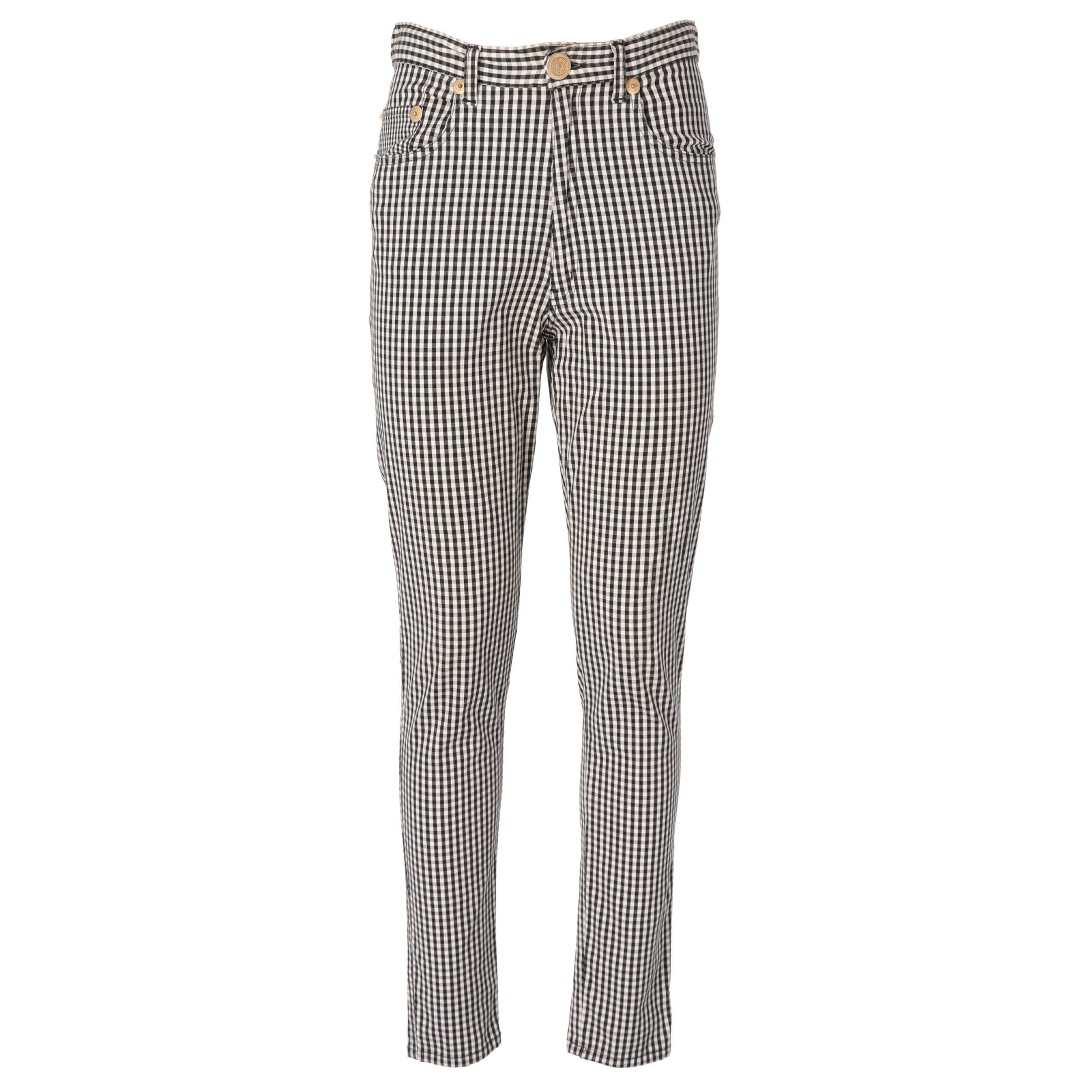 1990s Moschino Checked Trousers For Sale