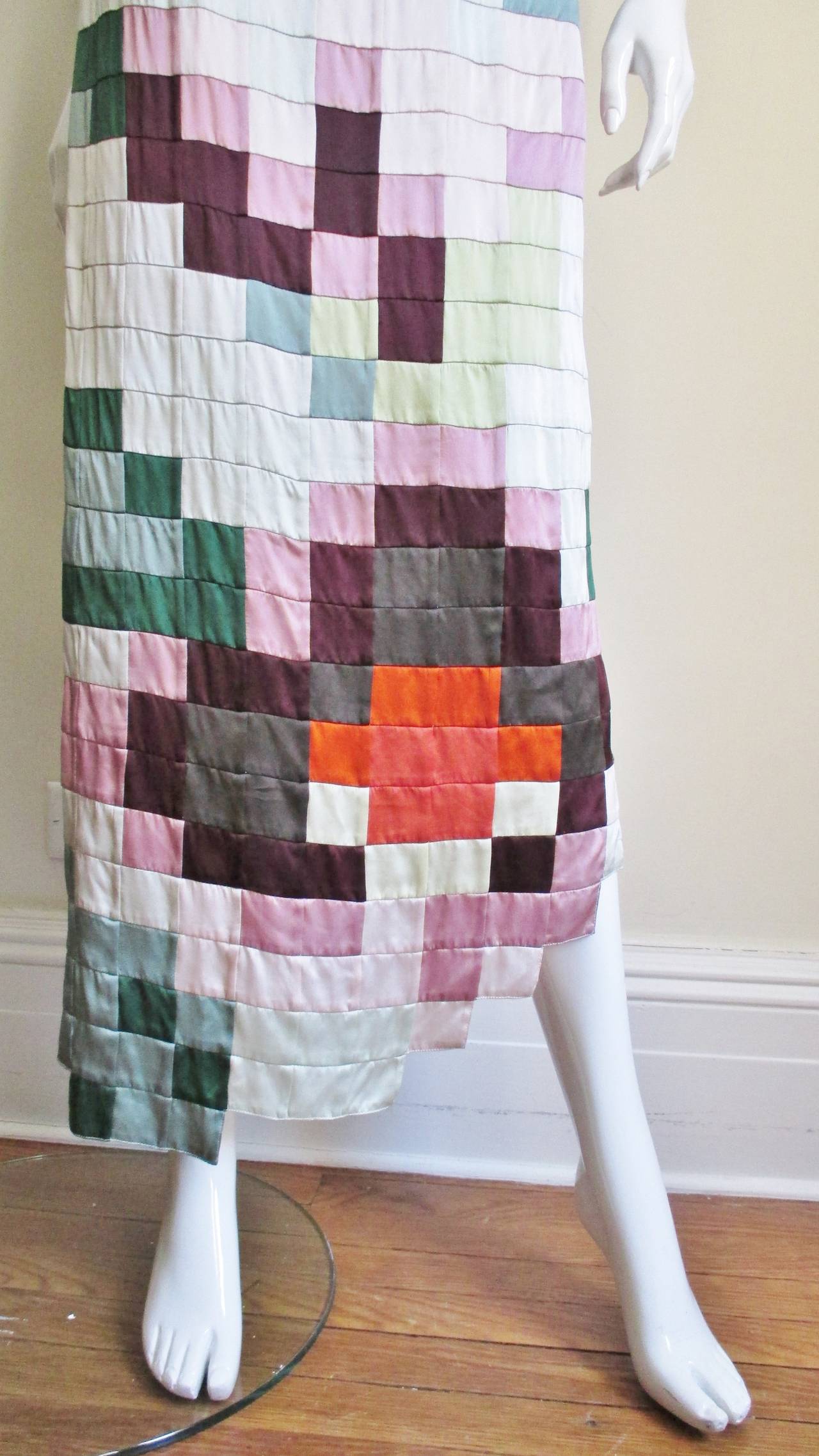  Moschino Color Block Patchwork Maxi Dress 1