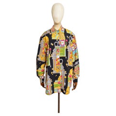 1990's MOSCHINO Colourful Casino Slot Machine pattern Las Vegas Shirt