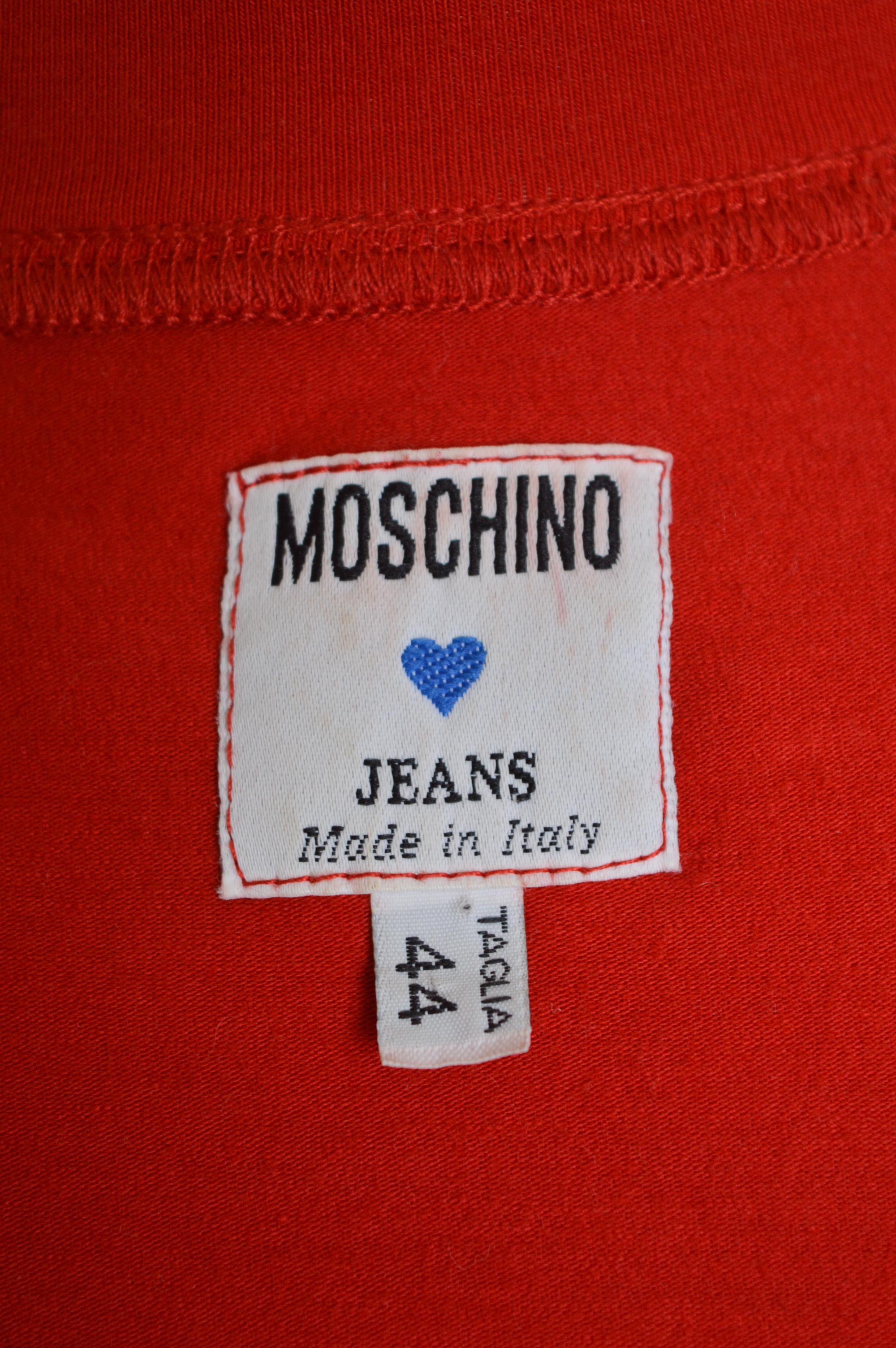 1990's MOSCHINO Don’t we need a Fashion Diet Slogan red Body con mini dress In Fair Condition For Sale In Sheffield, GB