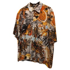 1990s Moschino from the "Moschifo" collection multicoloured shirt size L
