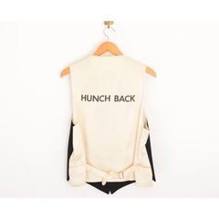 1990's Moschino Hunchback Funny Slogan Camp Logo Waistcoat - Novelty Vest