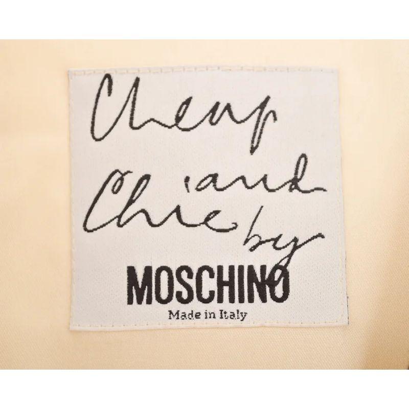 1990's Moschino 'Hunchback' Funny Slogan Camp Logo Waist Coat in Black In Fair Condition For Sale In Sheffield, GB