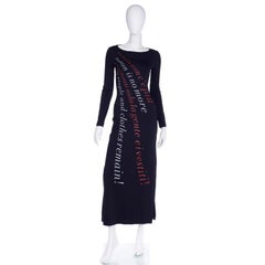 1990s Moschino Jeans Black Maxi Dress Fashion Is No More Only People & Clothes