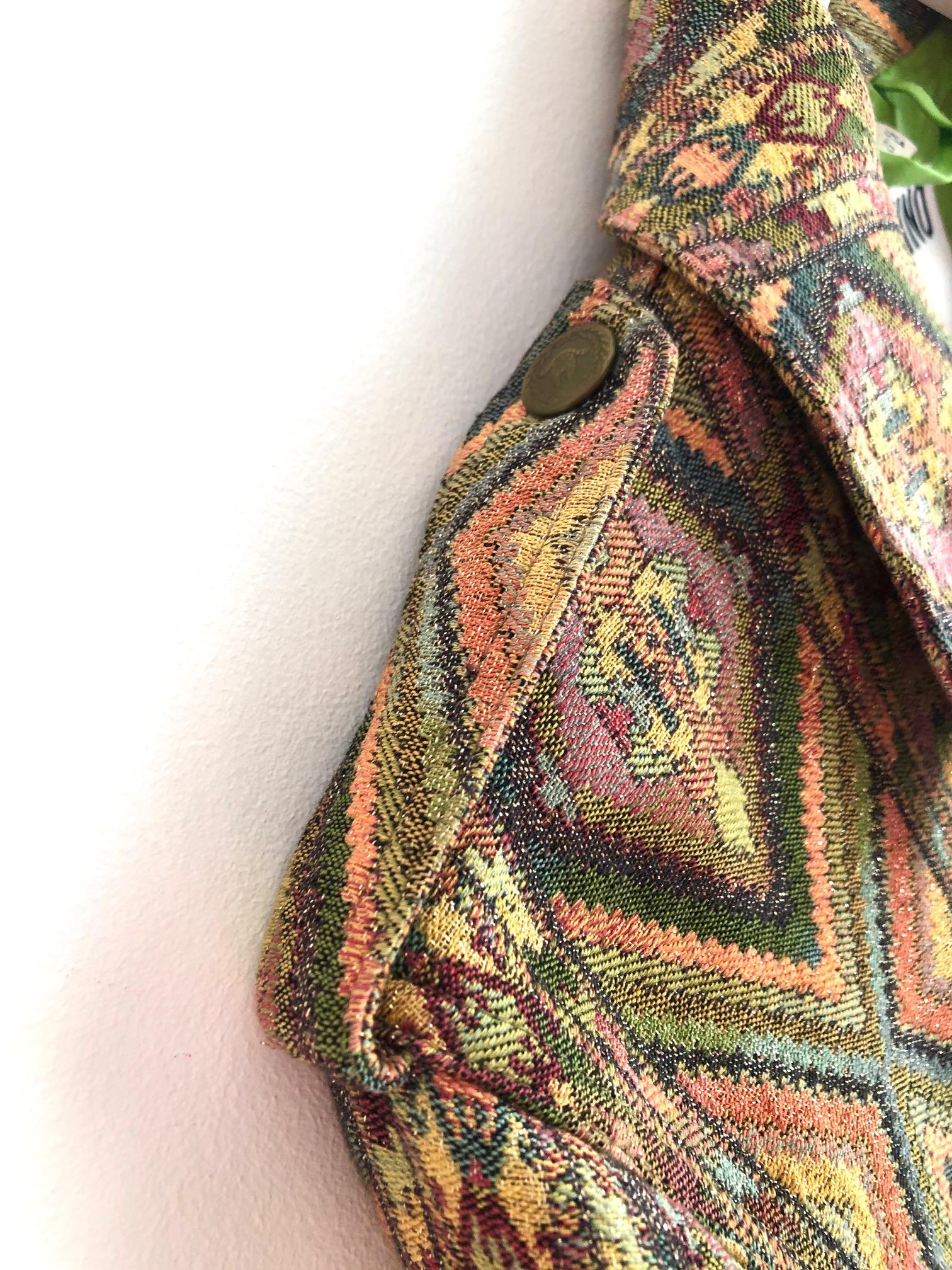 De las mujeres Chaqueta geométrica multicolor Moschino Jeans de los 90 en venta
