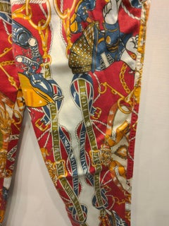Moschino Jeans de los años 90 Pantalón vaquero margarita de algodón multicolor talla 30