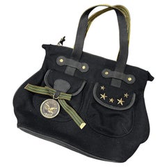 1990s Moschino Jeans Top Hande Bag by Franco Moschino