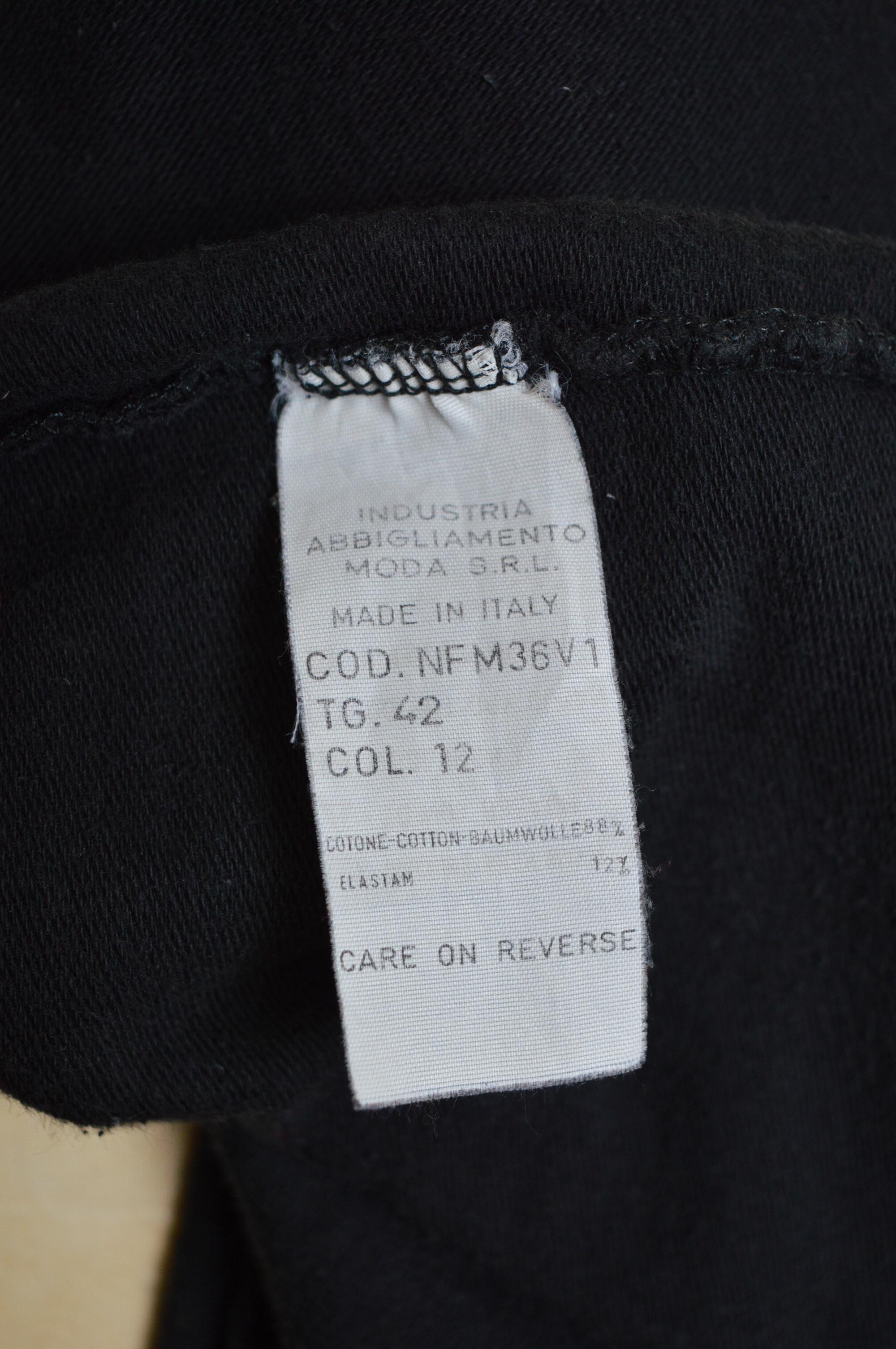 1990s Moschino List Slogan Fun Graphic Little black long sleeve Micro mini Dress For Sale 2