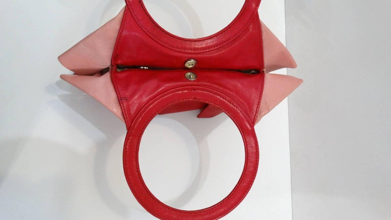 MOSCHINO leather tote 1990s handbag
