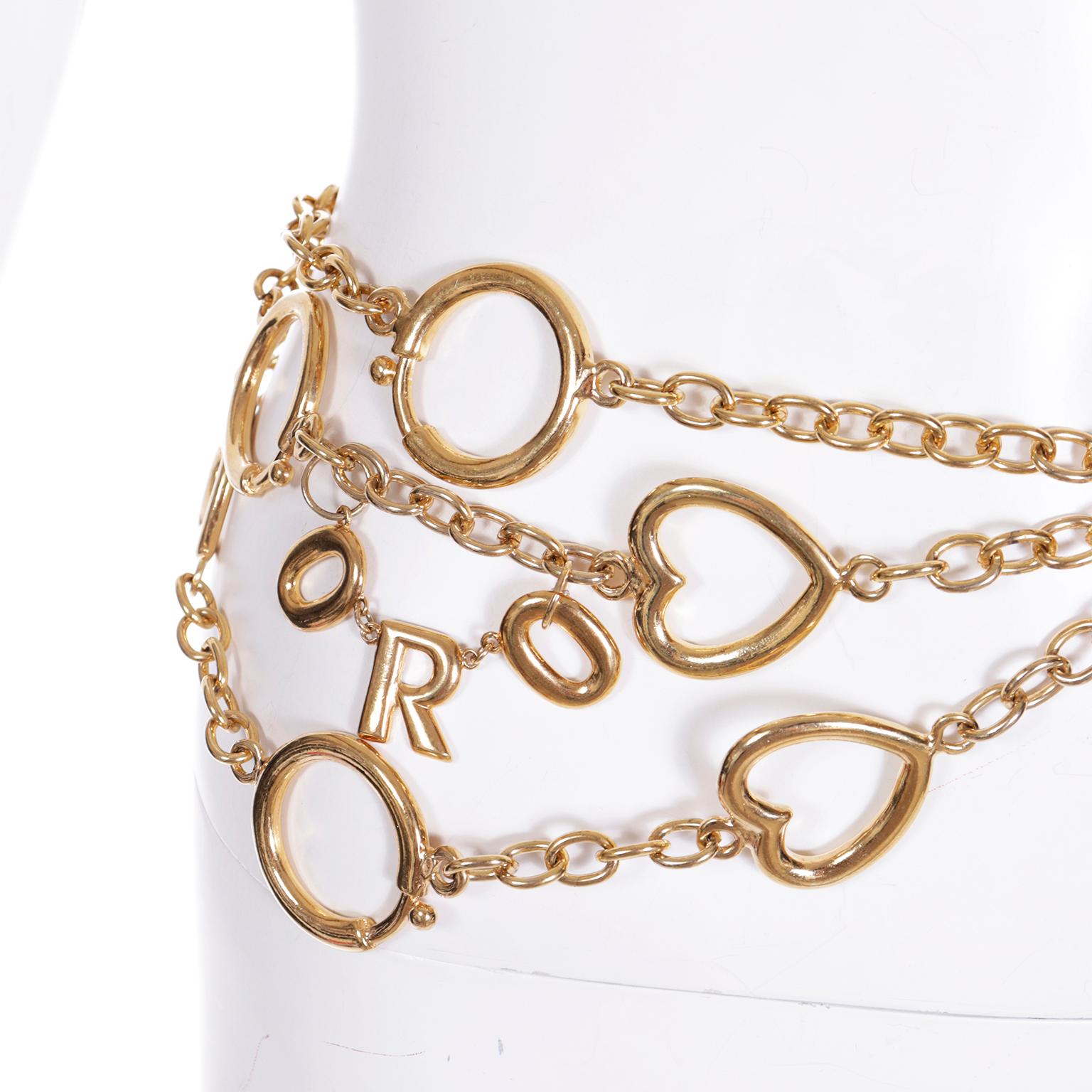 Moschino chain belt replica online