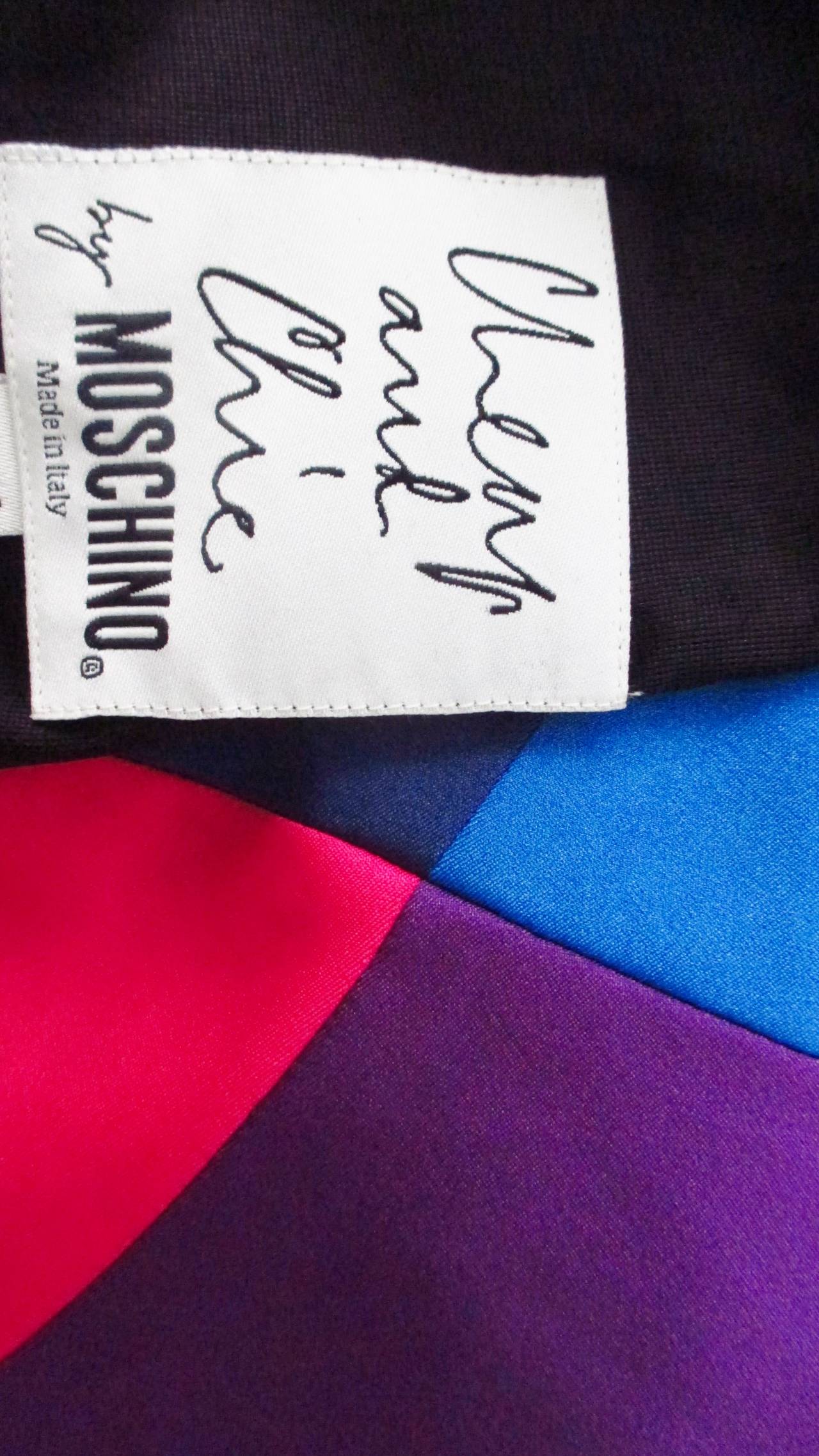Moschino Color Block Rainbow Dress For Sale 2