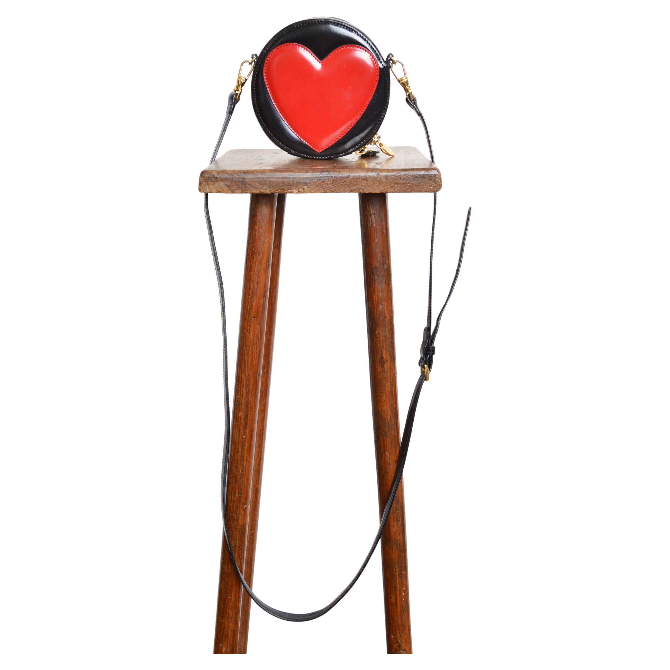 Mini Minaudière circolare Love Moschino del 1990 - Borsa a mano