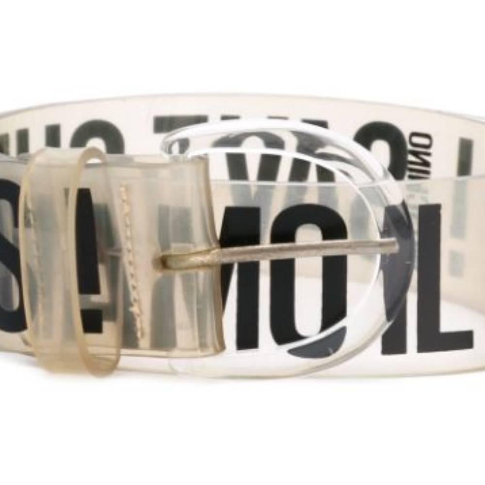 1990s Moschino Transparent Belt In Good Condition In Lugo (RA), IT