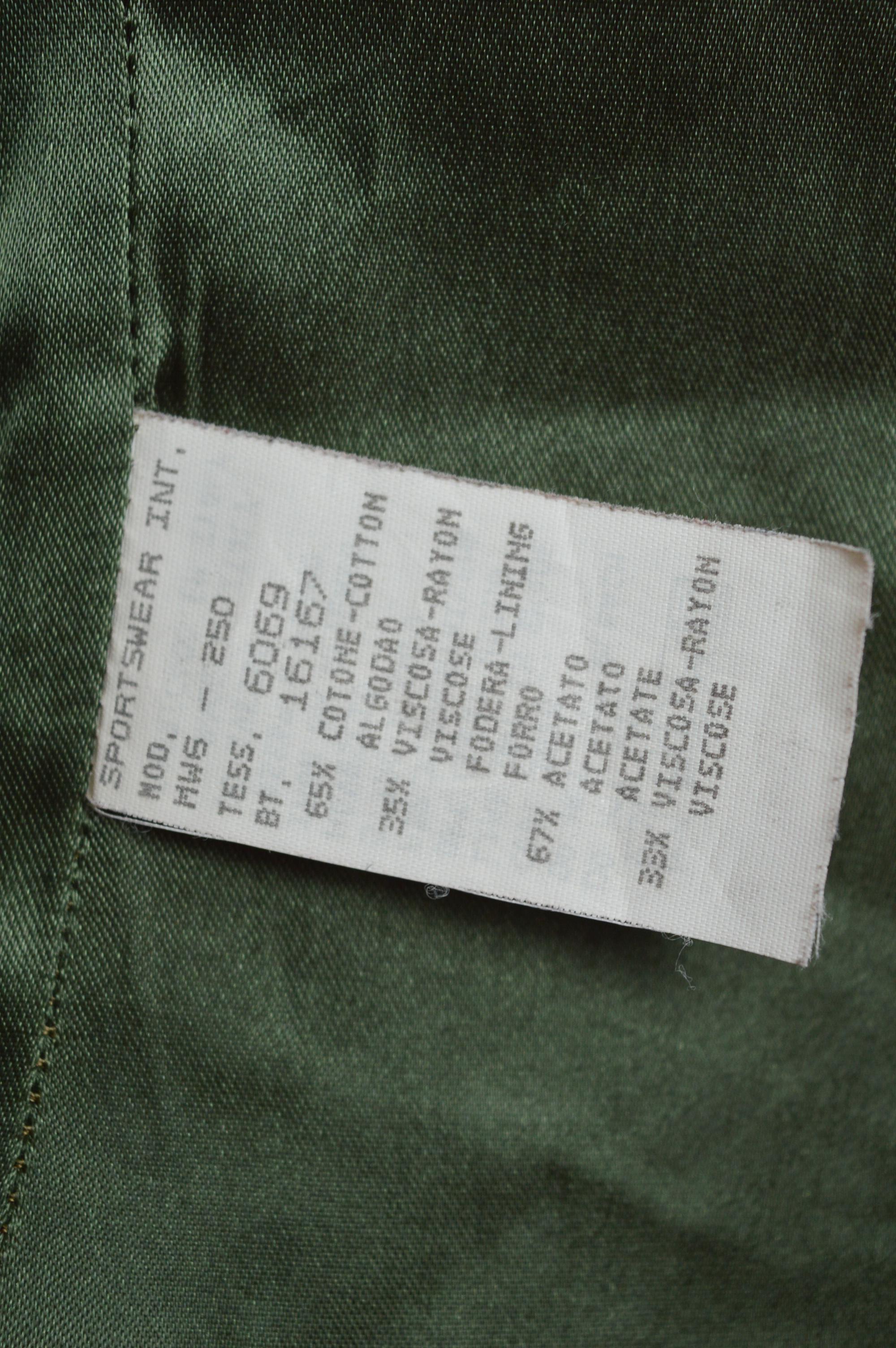 1990's MOSCHINO trompe l'œil Gold tweed Weave print Satin Blazer suit Jacket en venta 7