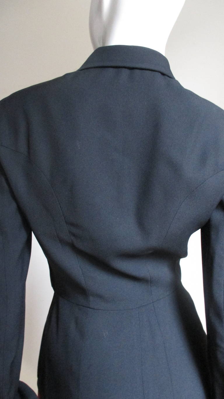  Moschino Color Block Tuxedo Dress 1990s For Sale 3