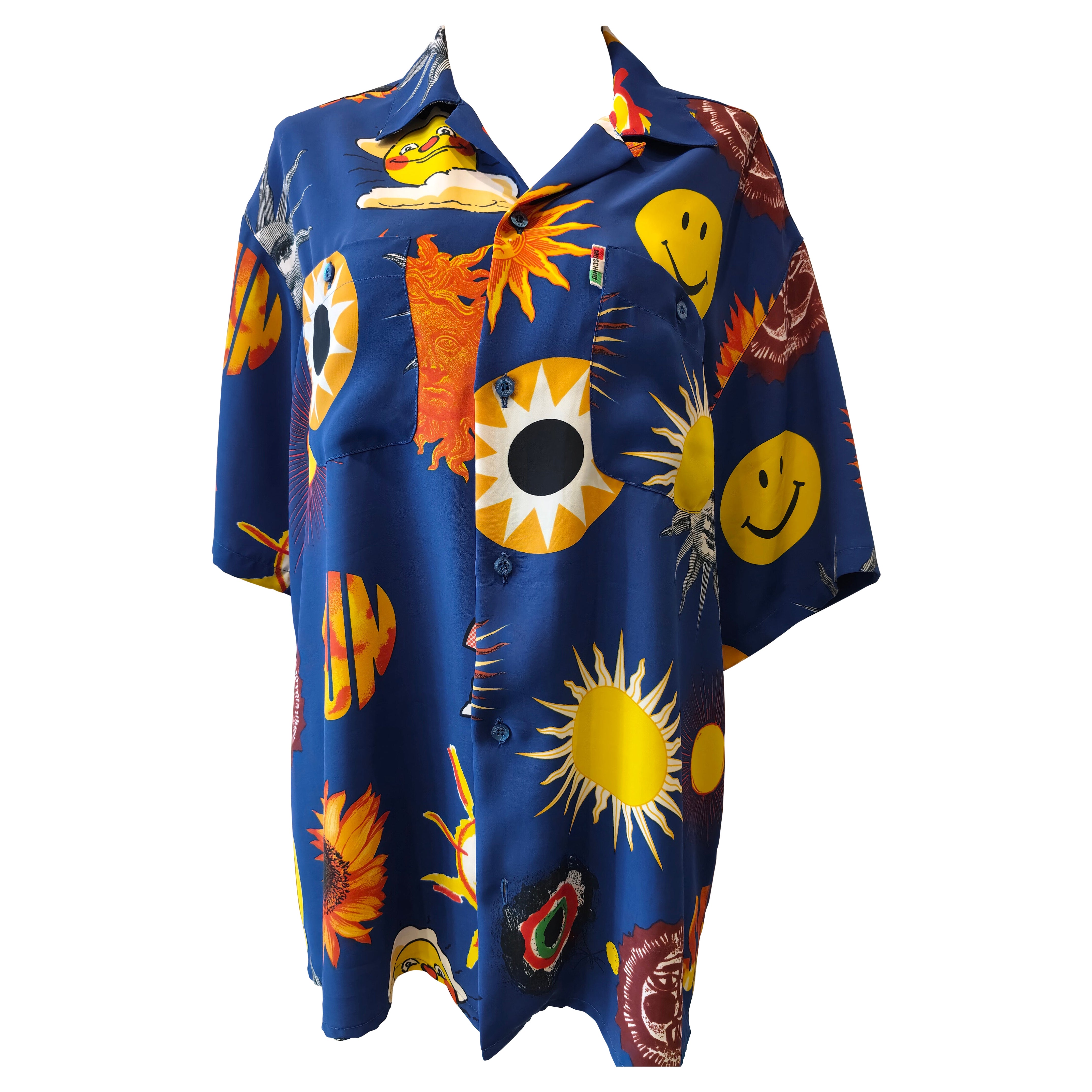 Camicia vintage multicolore Moschino degli anni
90