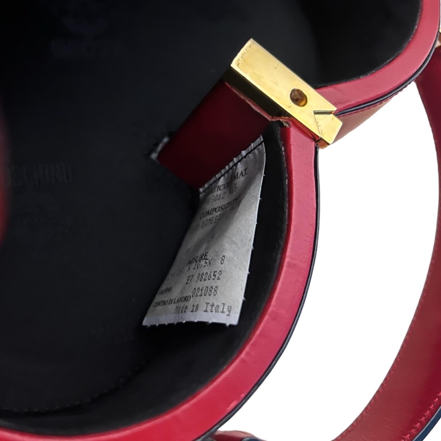 1990’s Moschino Vintage Red Leather Heart Bag seen on The Nanny For Sale 9