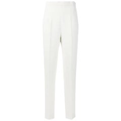 1990s Moschino White Trousers