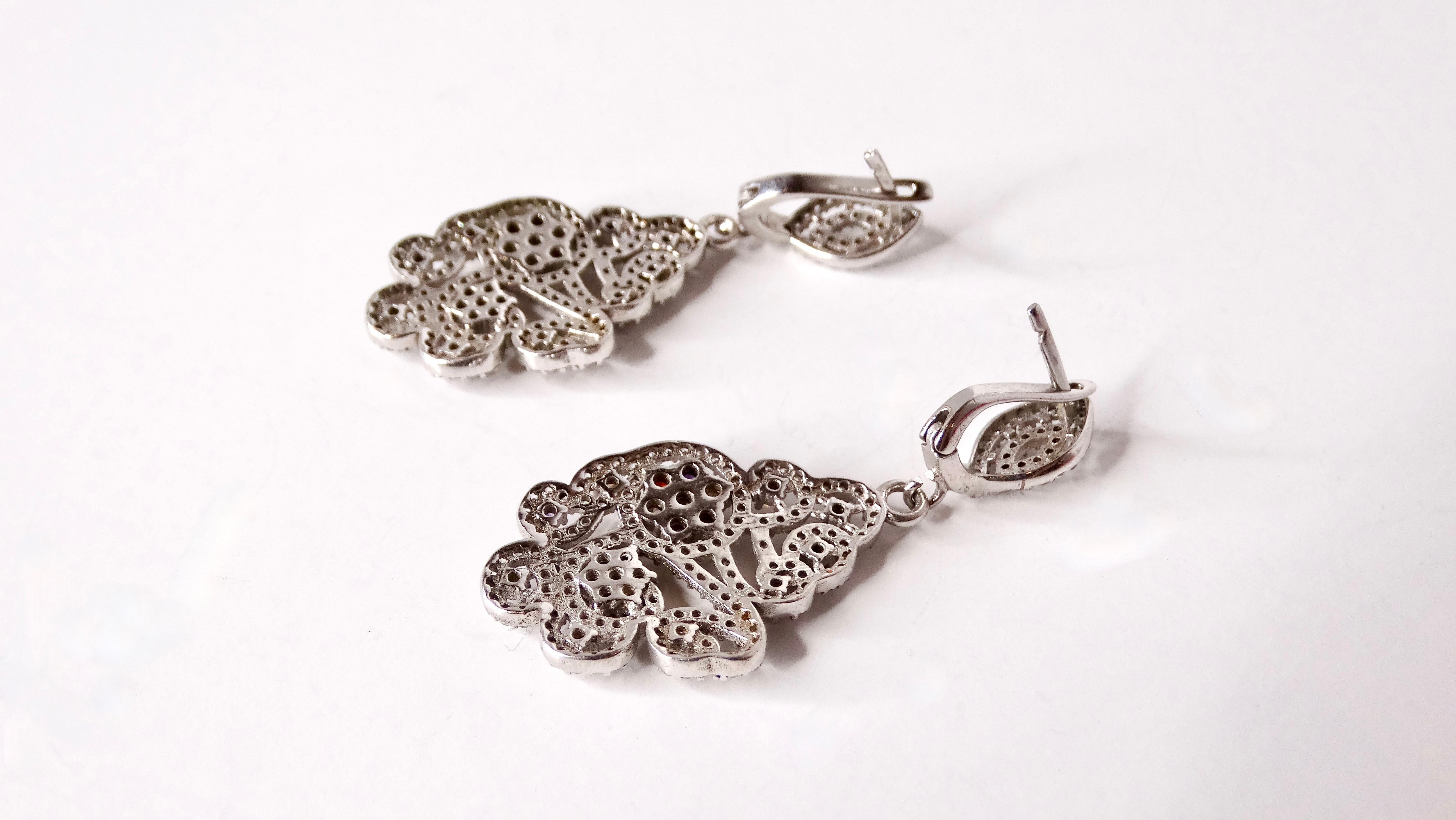 Pendientes calados de cristal multicolor de los años 90 en Bueno estado para la venta en Scottsdale, AZ