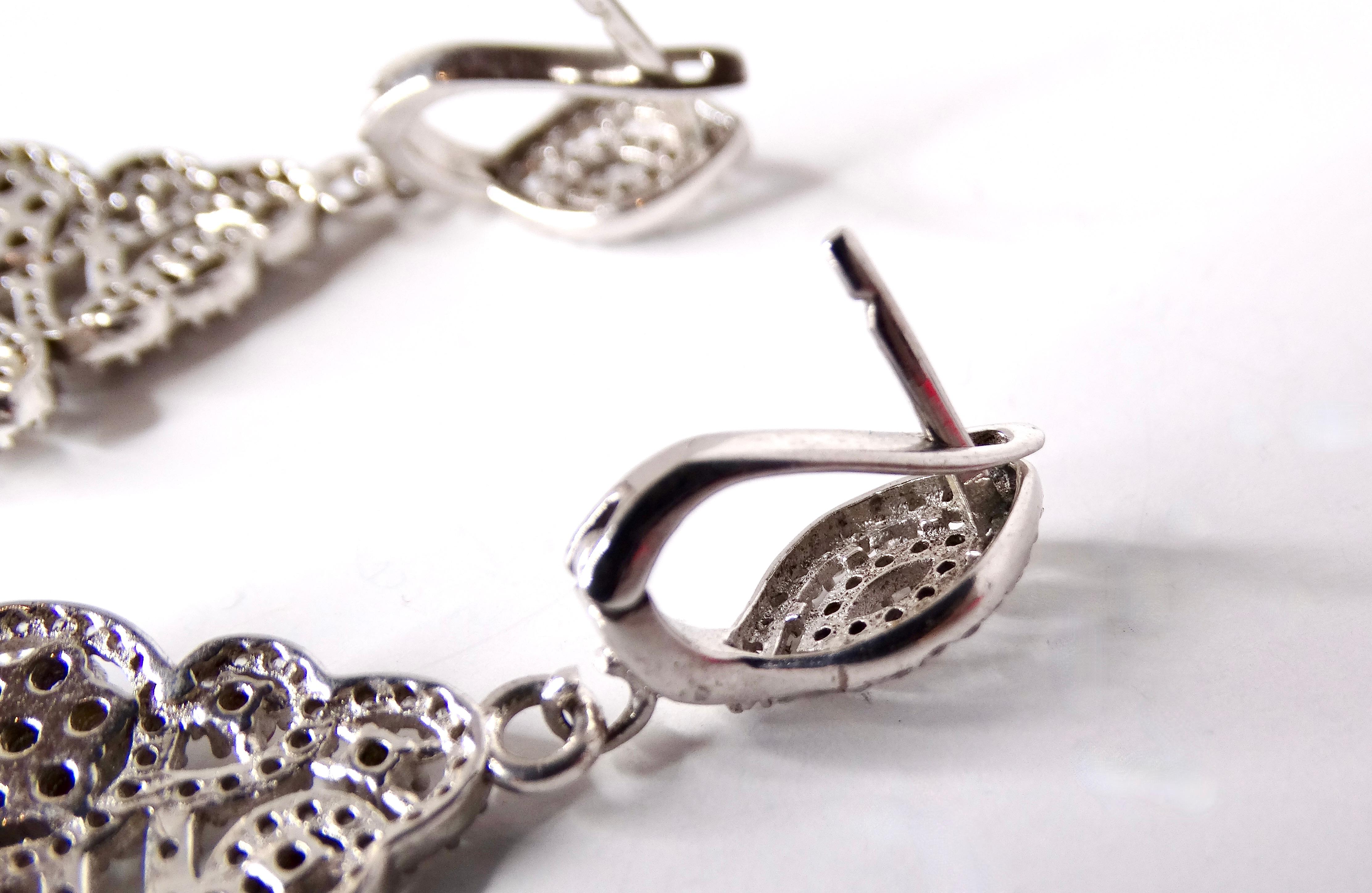 De las mujeres Pendientes calados de cristal multicolor de los años 90 en venta