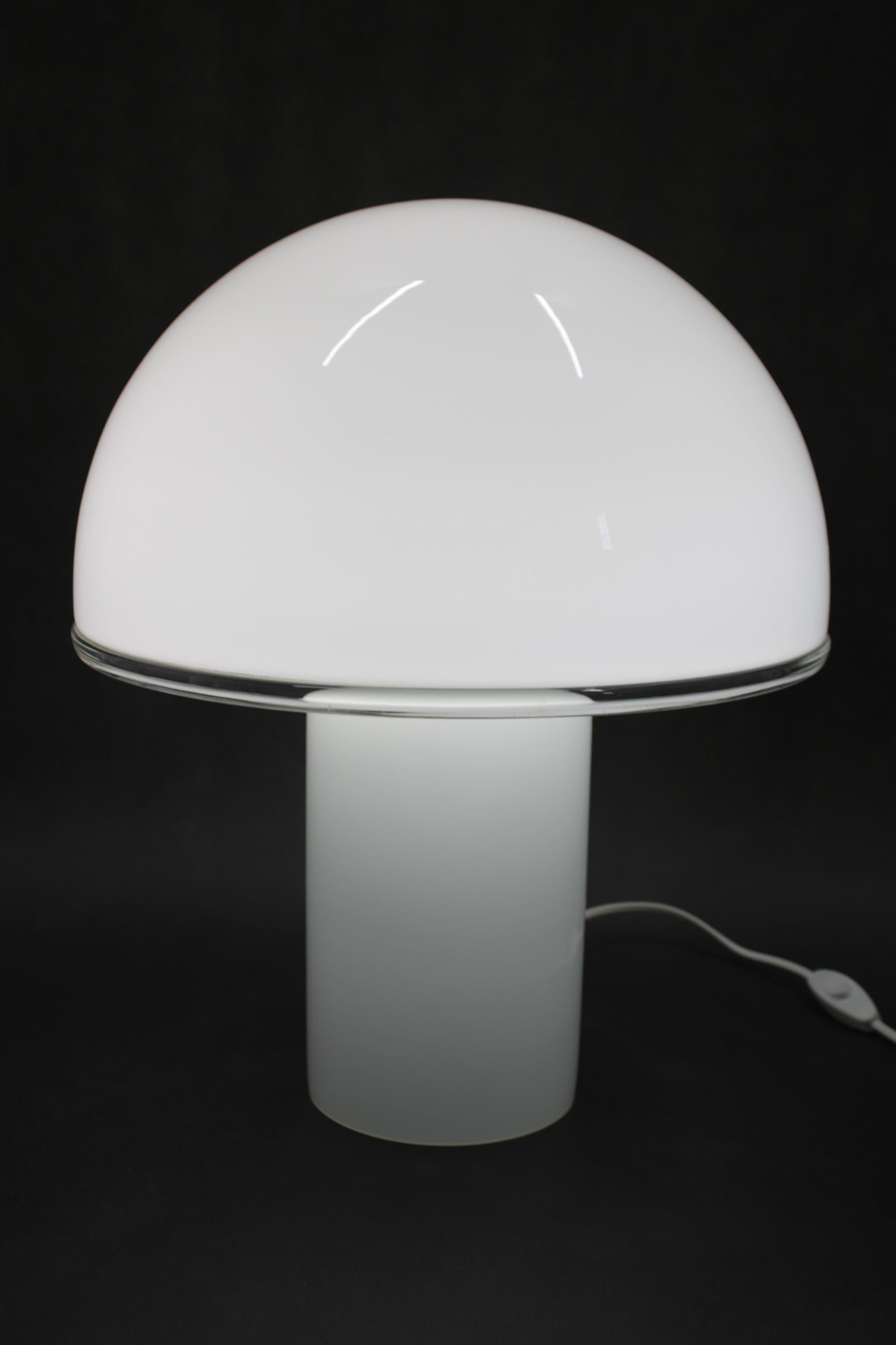 Lampada da tavolo in vetro a fungo di Murano del 1990, Italia in vendita 1