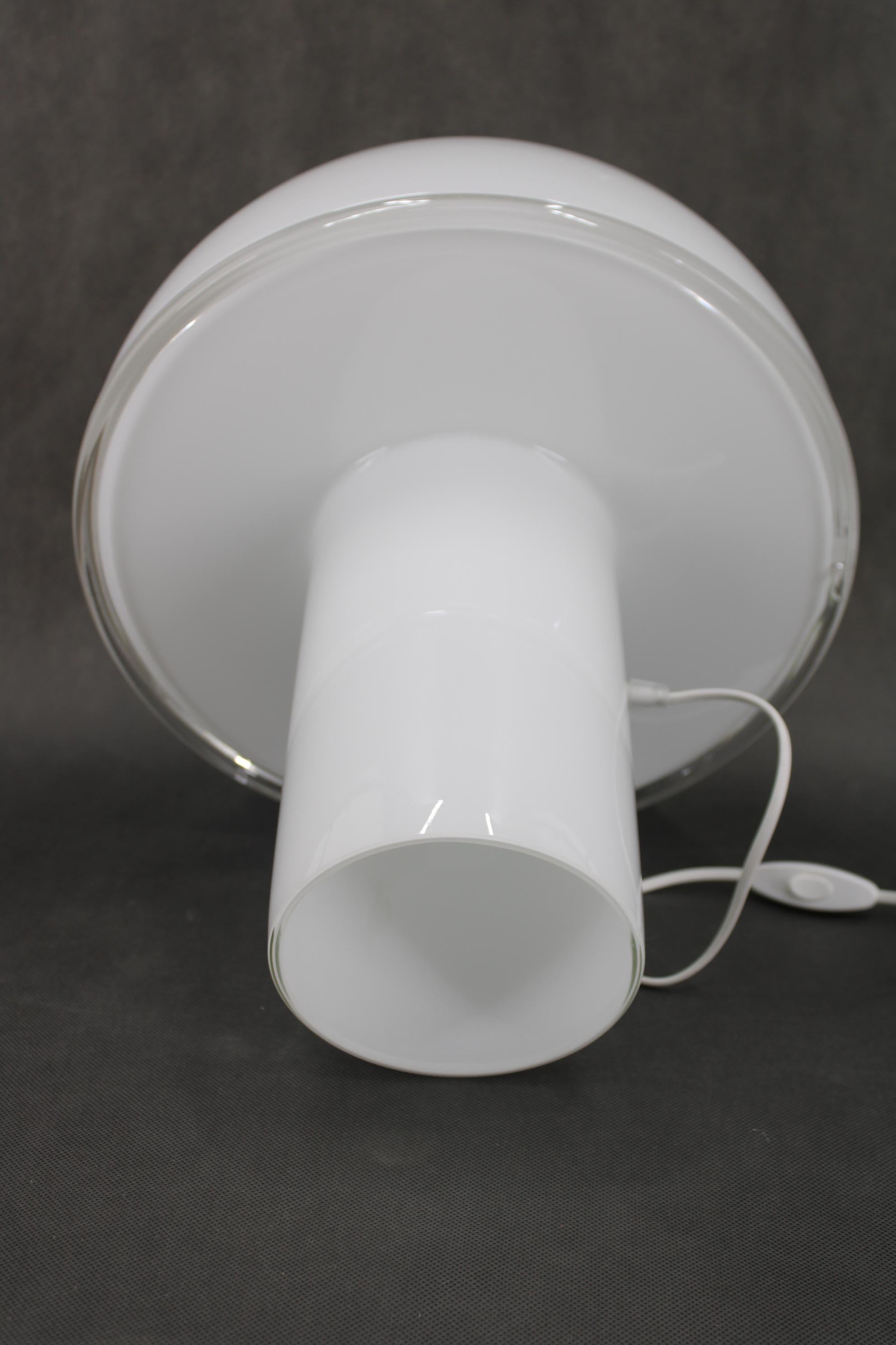 Lampada da tavolo in vetro a fungo di Murano del 1990, Italia in vendita 2