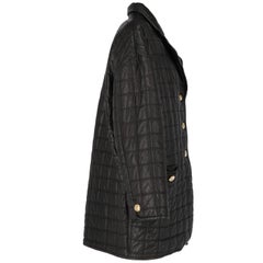 1990s Nazareno Gabrielli Black Leather Jacket