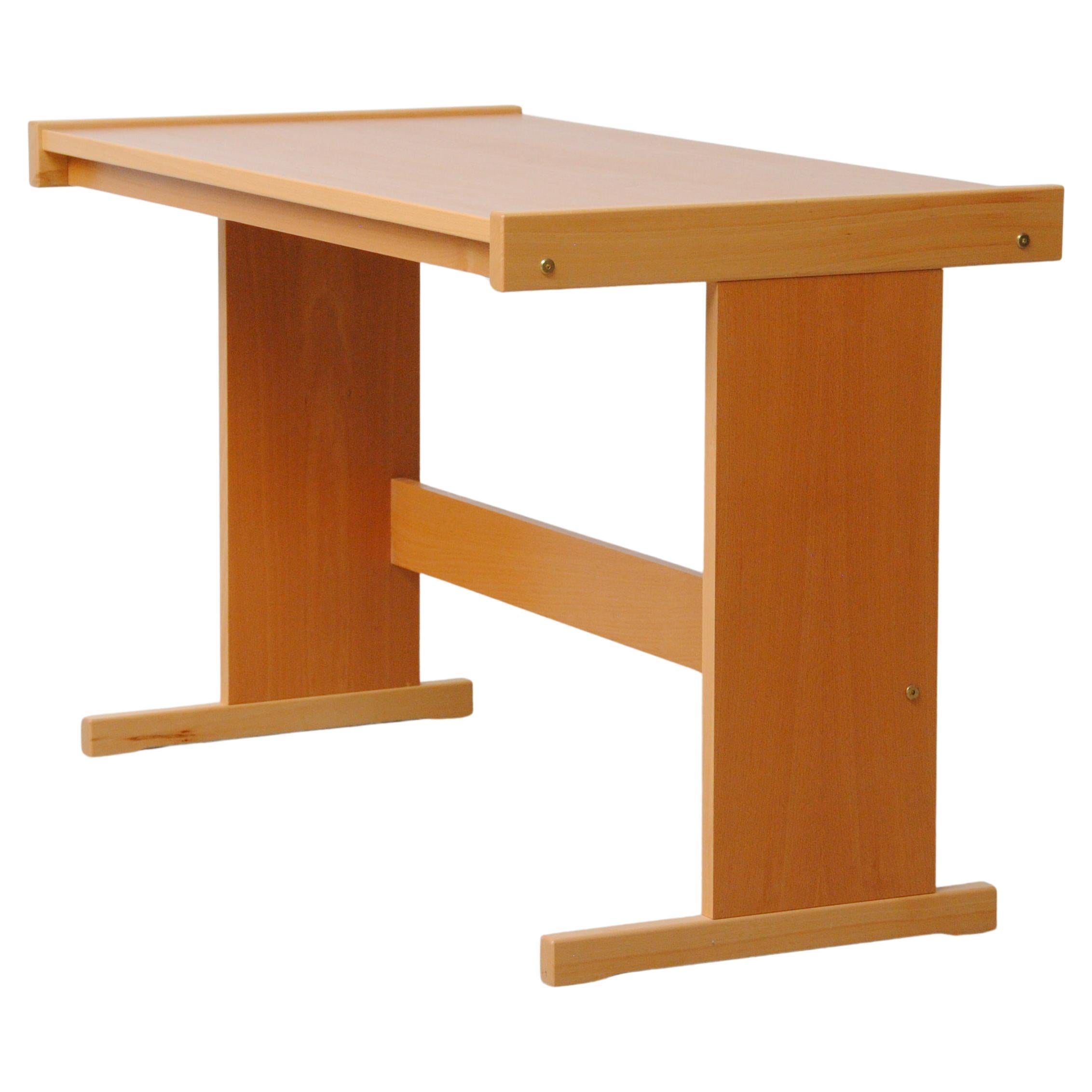 Bureau danois Bent Silberg en hêtre jamais utilisé par Bent Silberg Mobler, années 1990