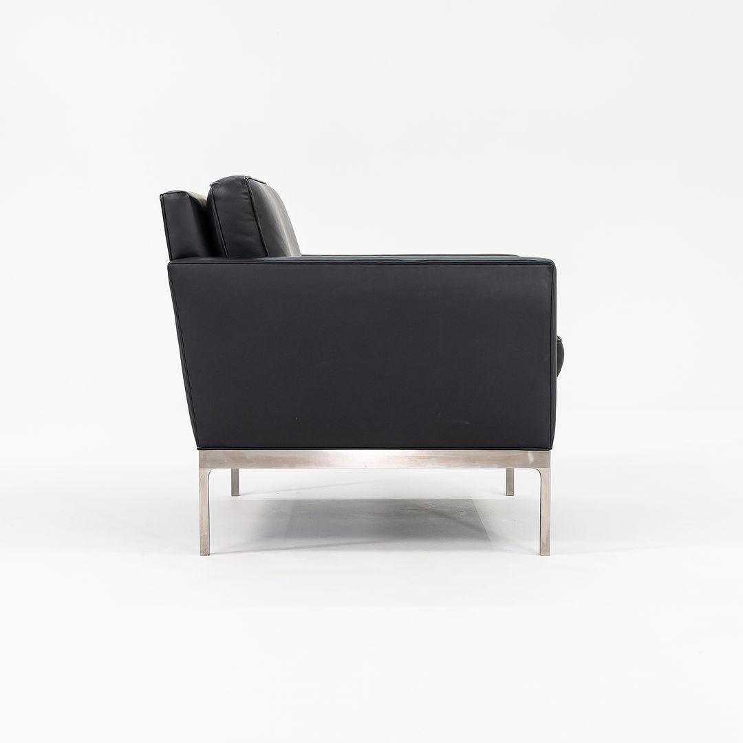 1990er Nicos Zographos Modell 70 Loungesessel in schwarzem Leder, 6x verfügbar (Moderne) im Angebot
