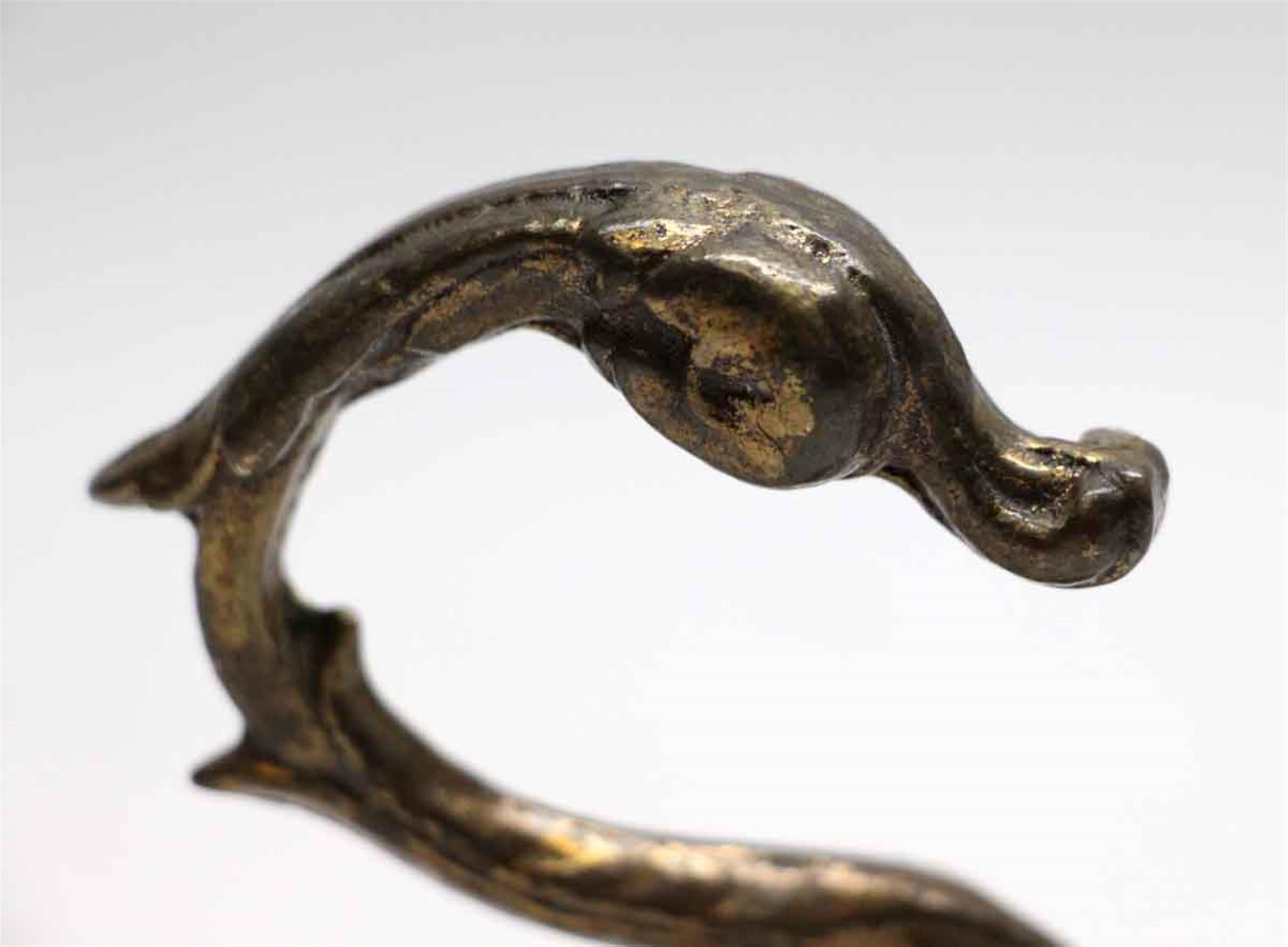 American 1990s NYC Waldorf Astoria Hotel Bronze Swan Curtain Tie Back Hook