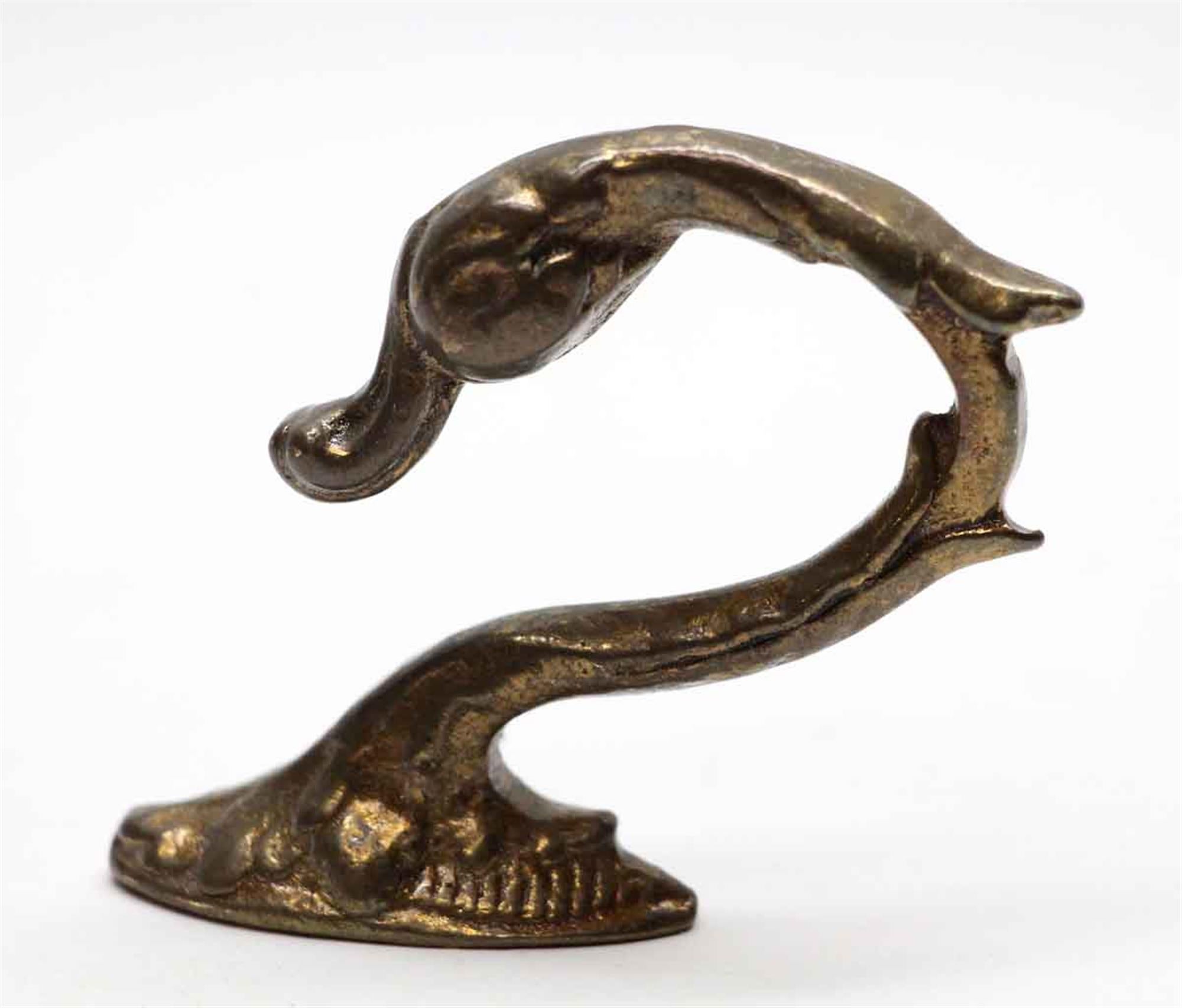 1990s NYC Waldorf Astoria Hotel Bronze Swan Curtain Tie Back Hook 1