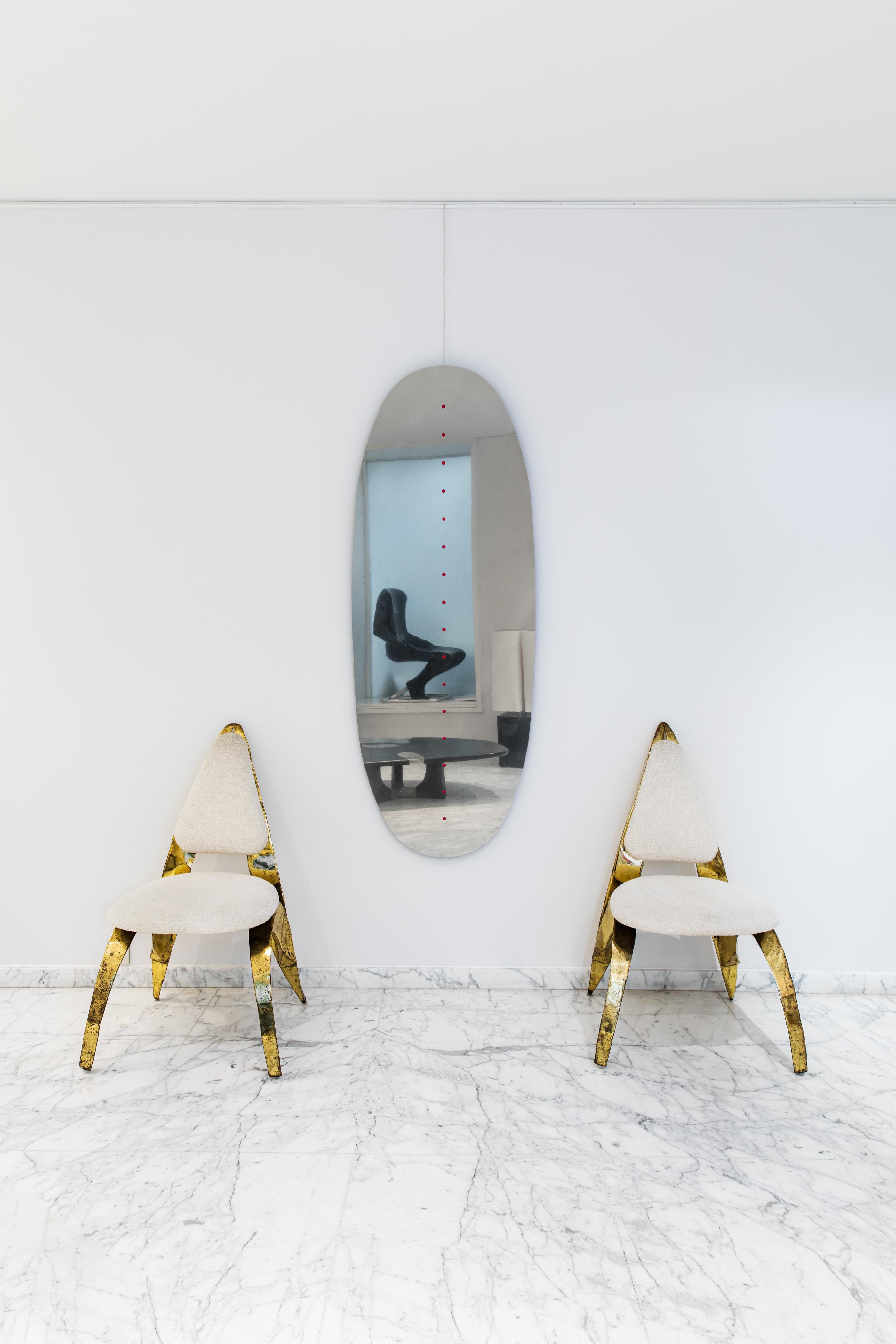 Omaggio a Lucio Fontana Mirror by Dino Gavina, 1990s In Good Condition For Sale In Paris, FR