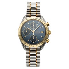 1990s Omega Speedmaster Reduced 3311.80 Two Tone Blue Dial Automatic 39mm