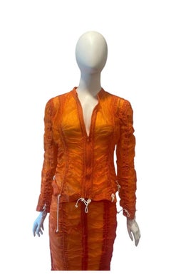 Vintage ByMO Norma Kamali OMO Norma Kamali vintage paracute set orange