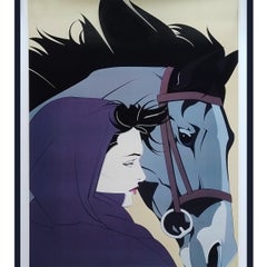 1990s Original Gorgeous Patrick Nagel Poster “Commemorative #13”